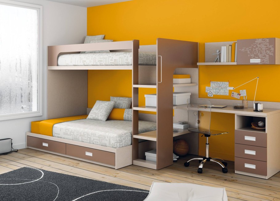 Комната с двух итажной кроватью