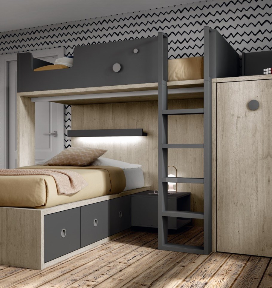 Комната с двухъярусной кроватью