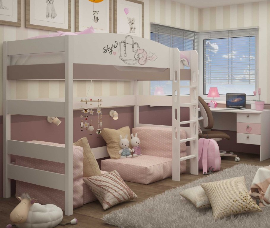 Стильные двухъярусные кровати для детей