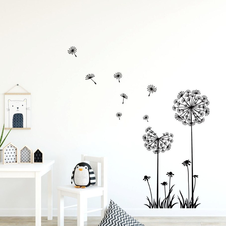 Интерьерные наклейки цветок хлопка