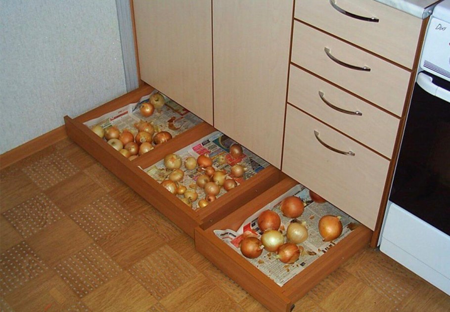 Выдвижной ящик для картошки