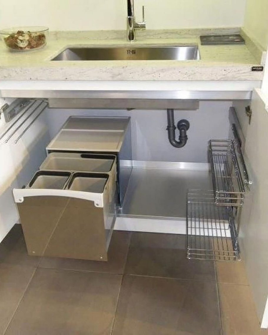 Угловой ящик под раковину на кухню