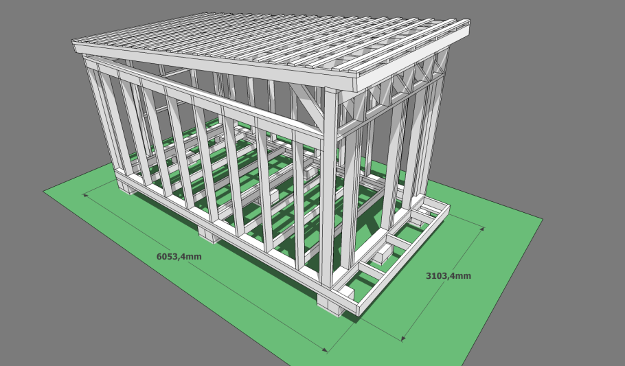 Барнхаус силовой каркас
