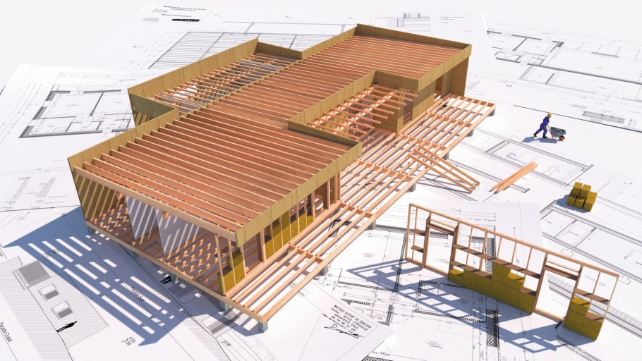 Каркас террасы из профильной трубы