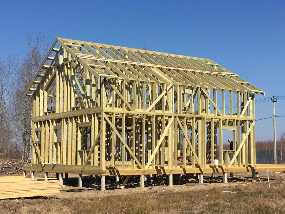 Конструкции деревянных домов