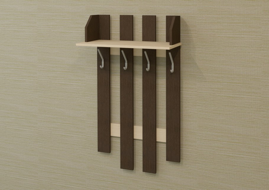 Вешалка Ромис 1 дуб молочный