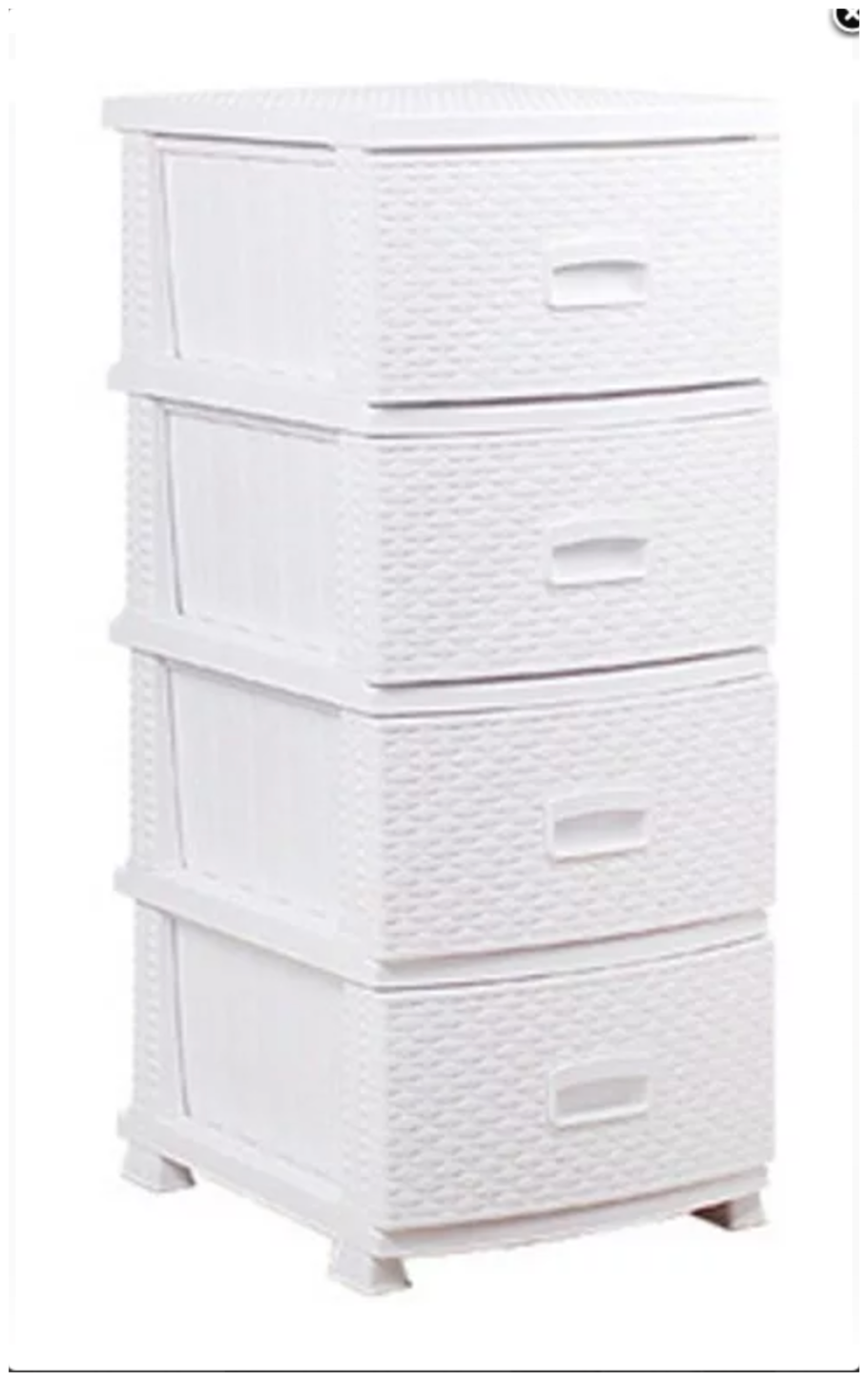 Комод Росспласт ротанг 4 яруса