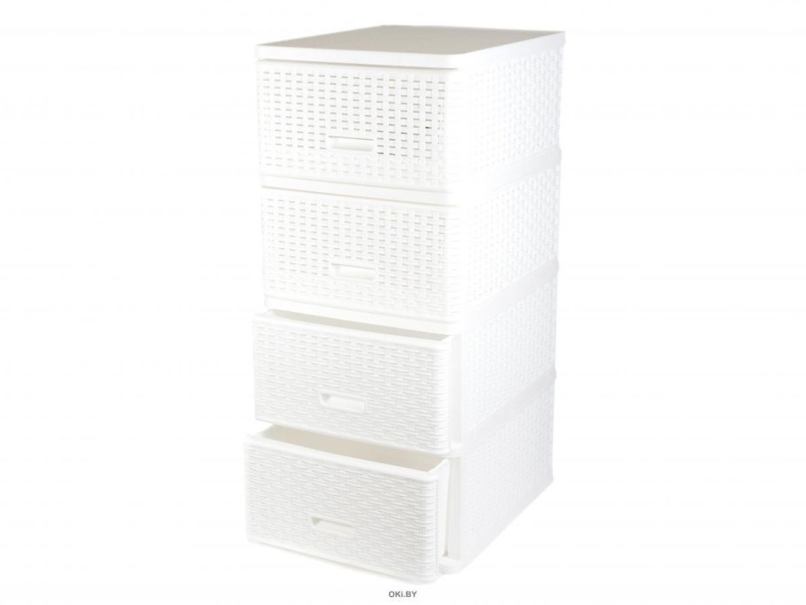 Комод пластиковый белый