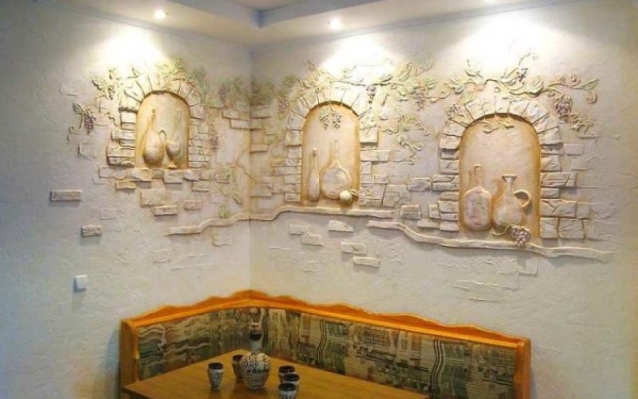 Художественная отделка стен