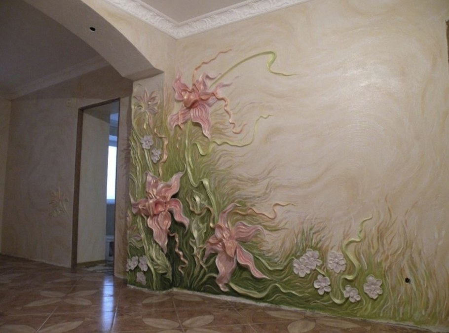 Объемная роспись стен