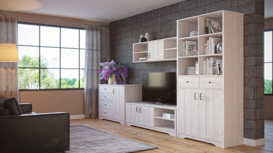 Мебель Рейкьявик белая лиственница