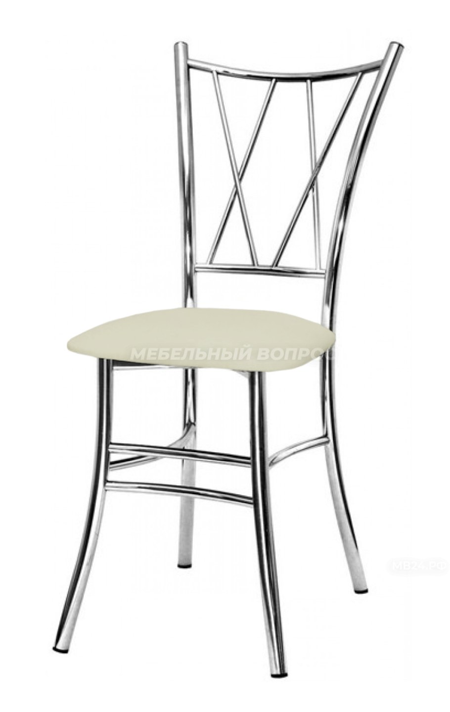 Стул «комфорт-м» (каркас хром, бежевый к/з 276)