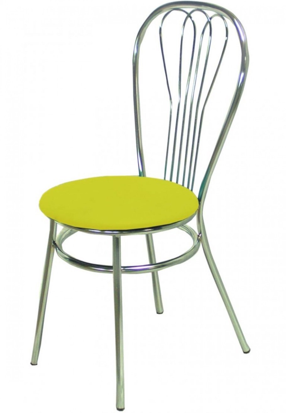 Стул Ромашка на металлокаркасе хром