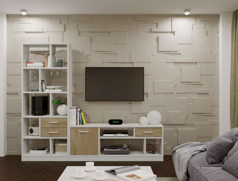 Шкаф "Виктория" ви-2к (корпус ви-02) белый структурный