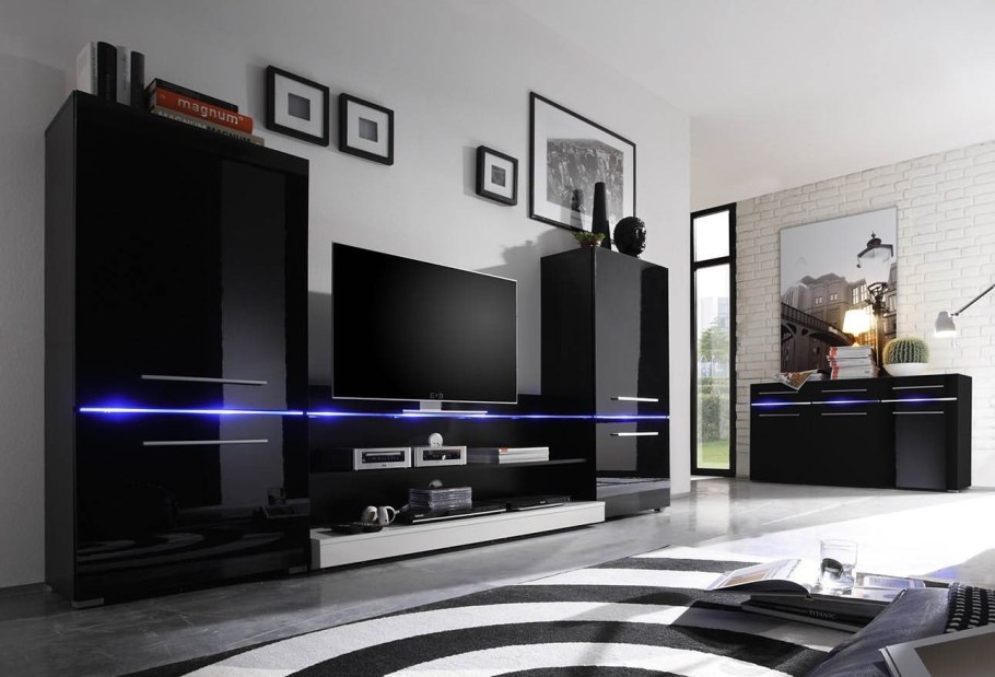 Мебель в зал в стиле Хай ТЭК