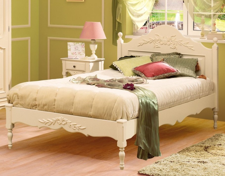 Кровать белая Прованс 180х200