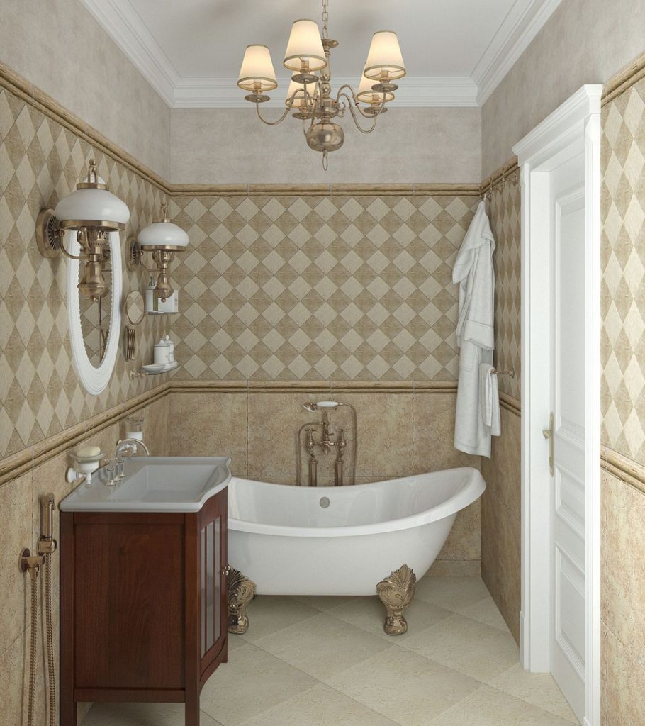 Санузел в английском стиле