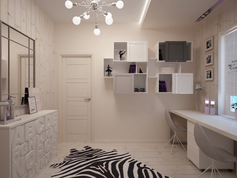 Интерьер комнаты для подростка девочки 10 кв метров