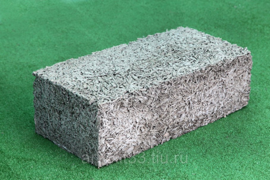 Перегородочный арболитовый блок