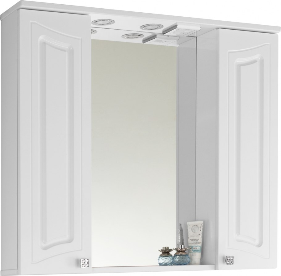 Зеркало-шкаф VOD-ok адам 90 белый