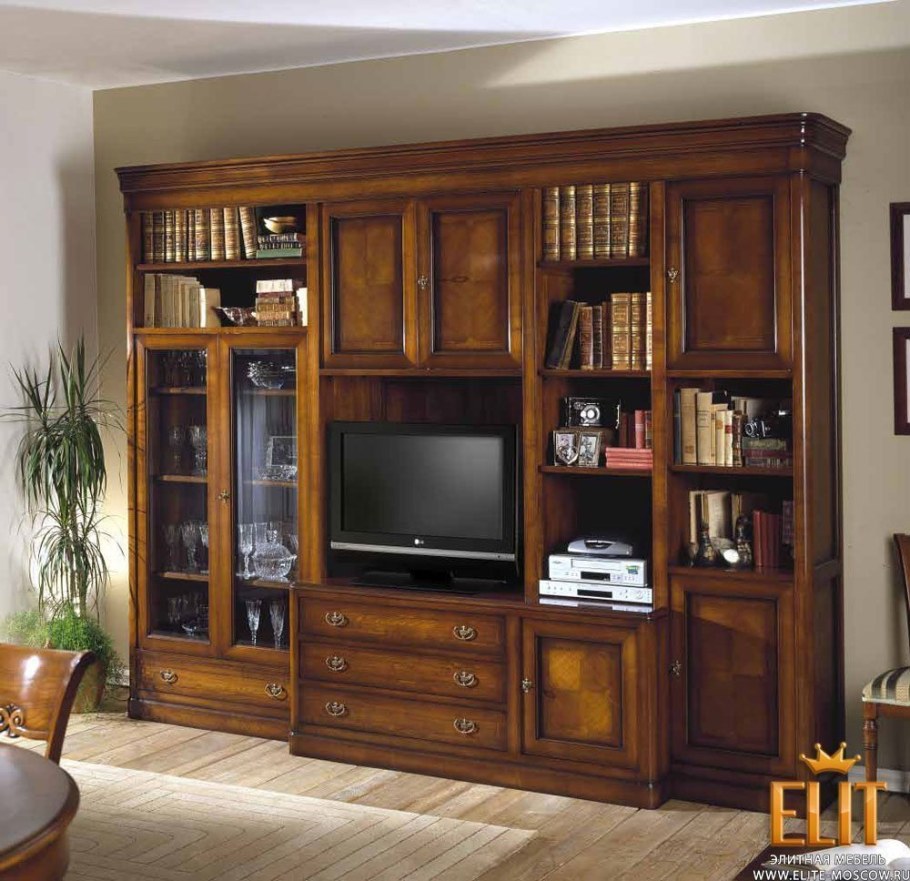 Стенка под телевизор классика