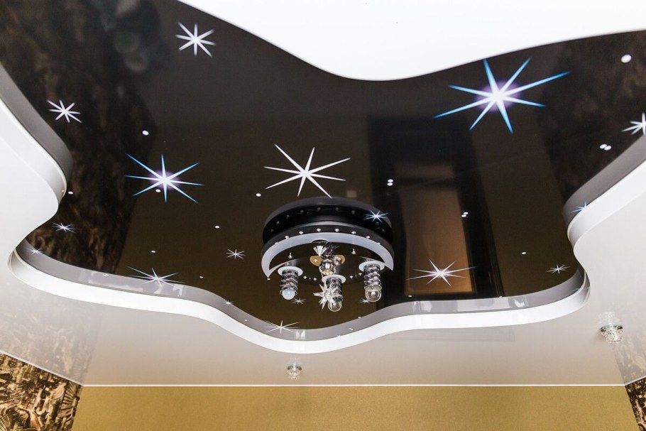 Двухъярусные натяжные потолки