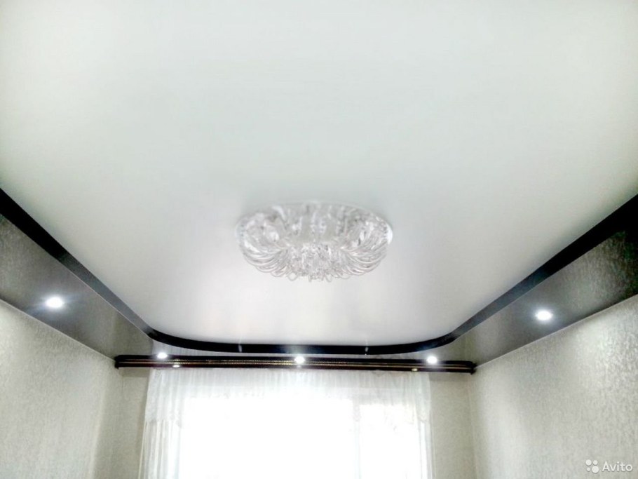 Двухъярусные натяжные потолки