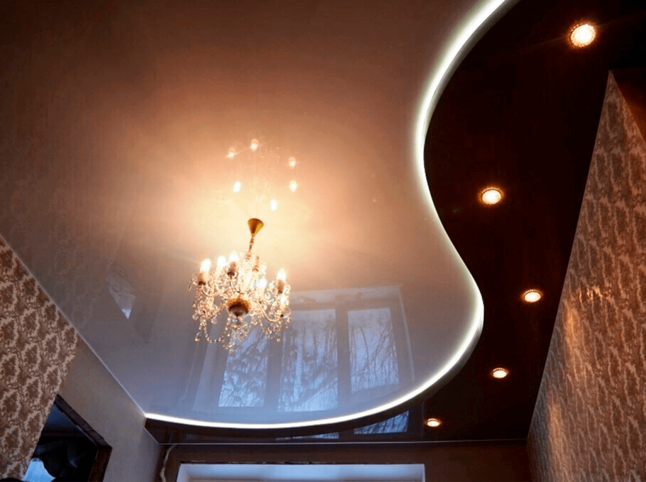 Двухъярусные натяжные потолки