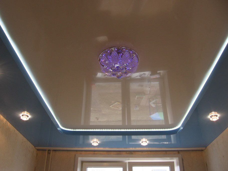 Двухъярусные натяжные потолки