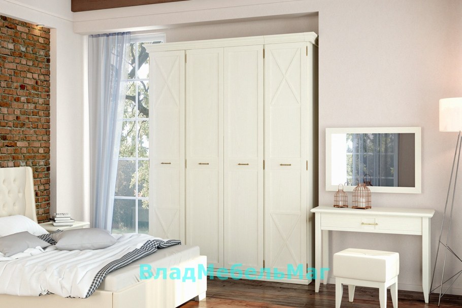 Шкаф Кантри белый Ангстрем