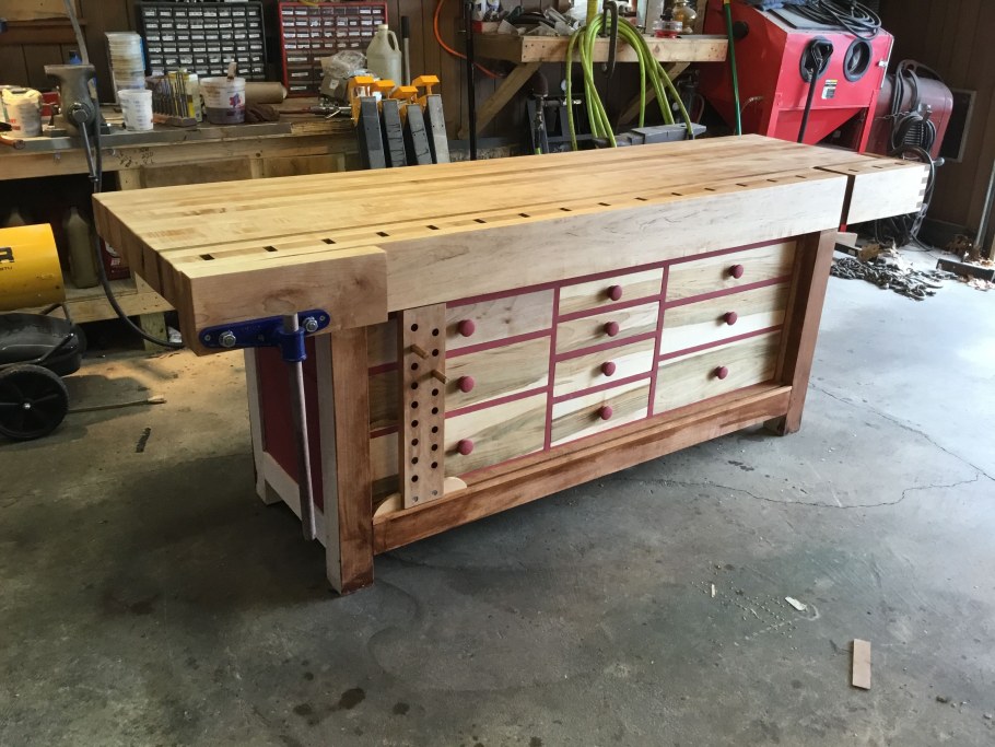 Блочный верстак woodworker