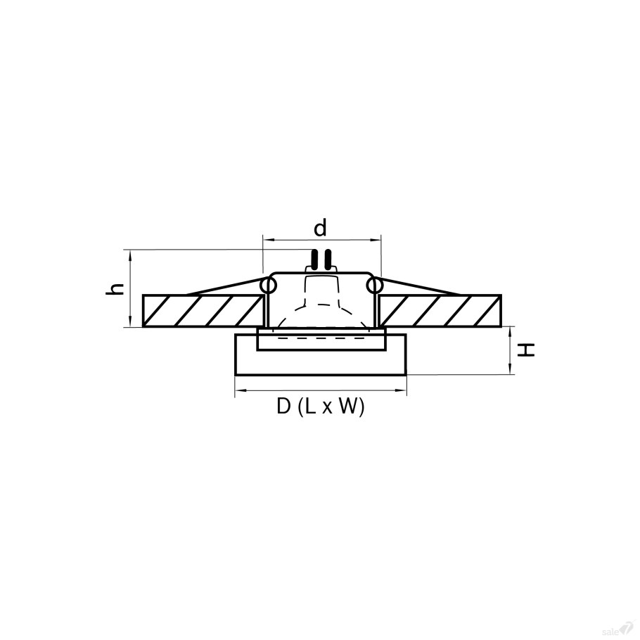 Светильник точечный встраиваемый Lei Mini 006139