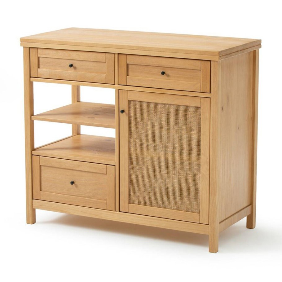 La Redoute Interieurs буфет-Анфилада из массива сосны и плетения Gabin