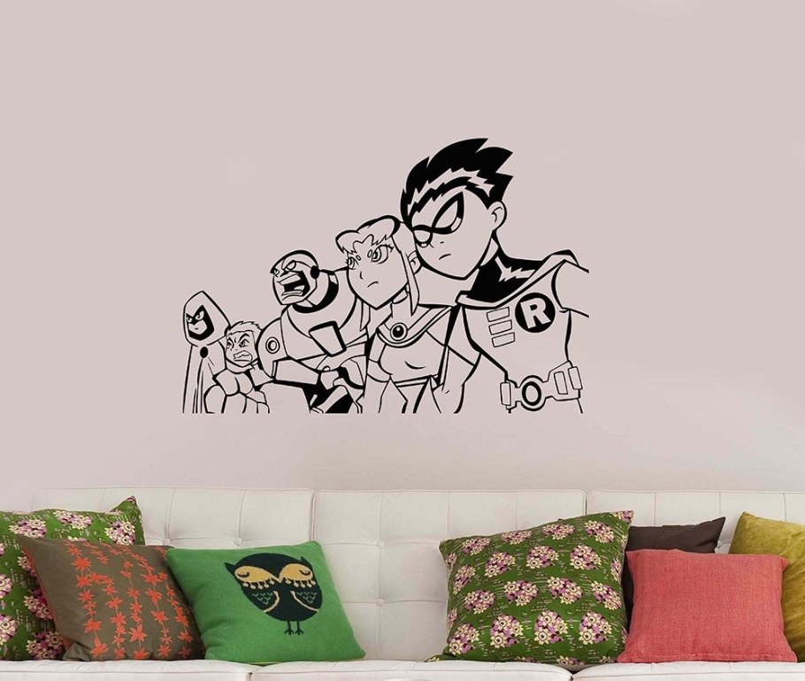 Детские рисунки на стену Супергерои