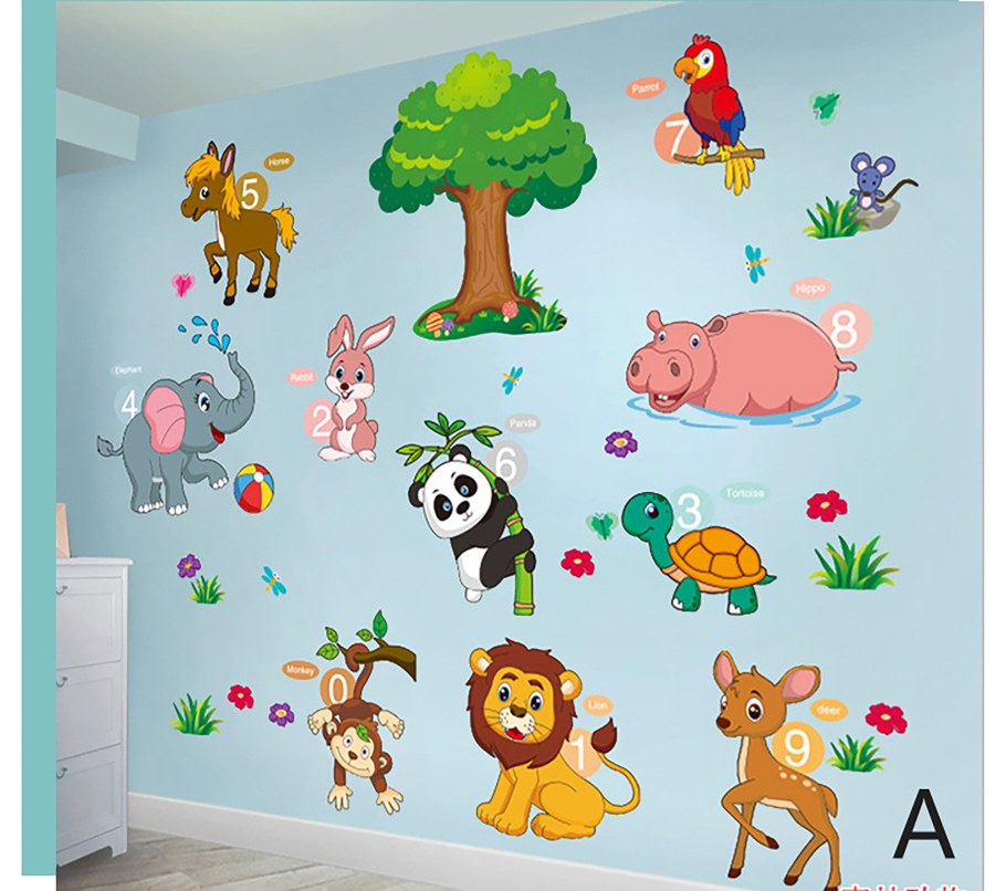 Цифры для детей наклейки на стену