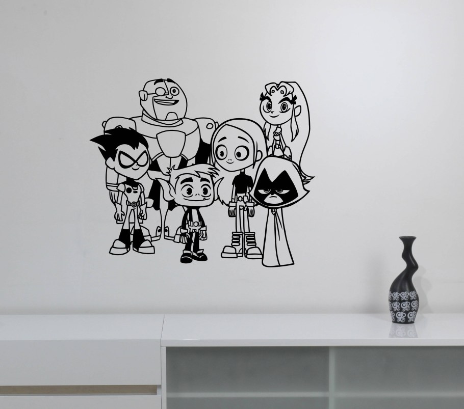 Титаны виниловые наклейки