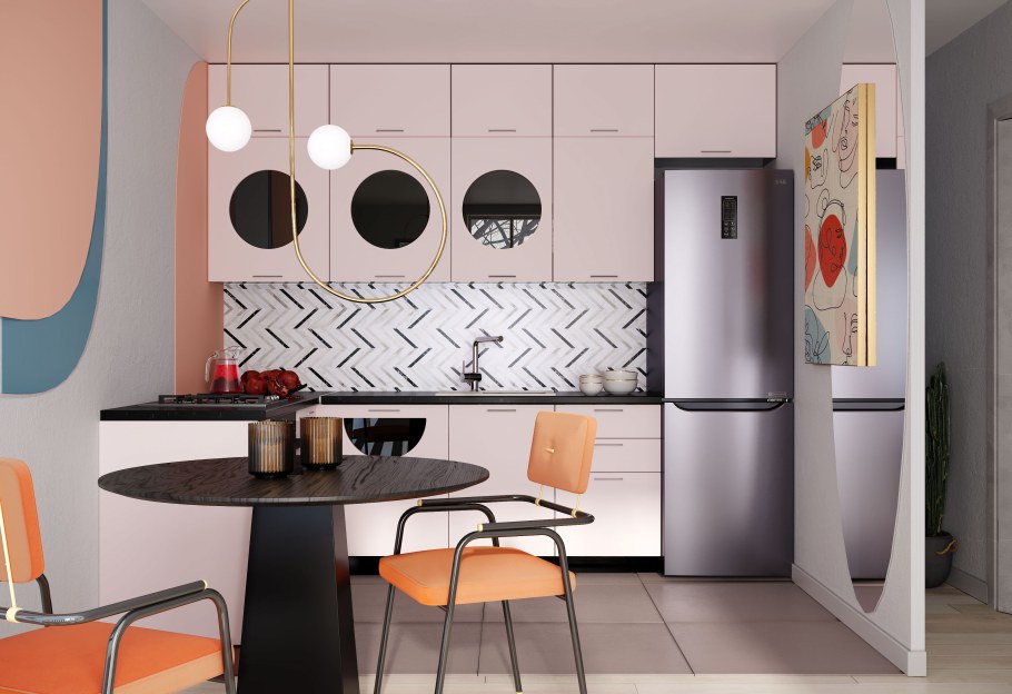 Модульная кухня Мемфис МФ Сурская мебель