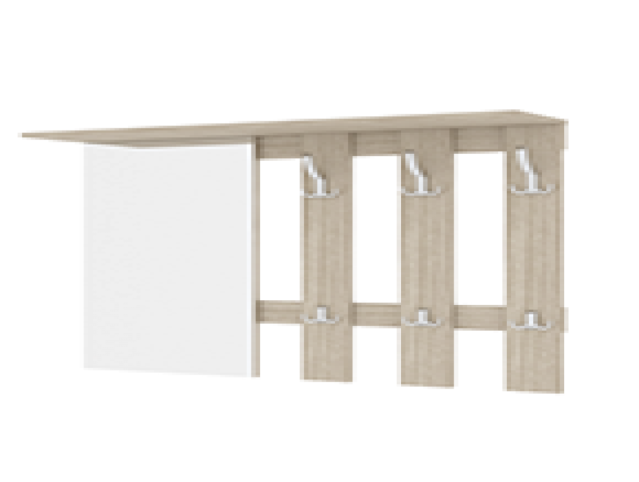 "Ривьера" вешалка в-4 ( ясень шимо св.) 1550*800*235ваша мебель