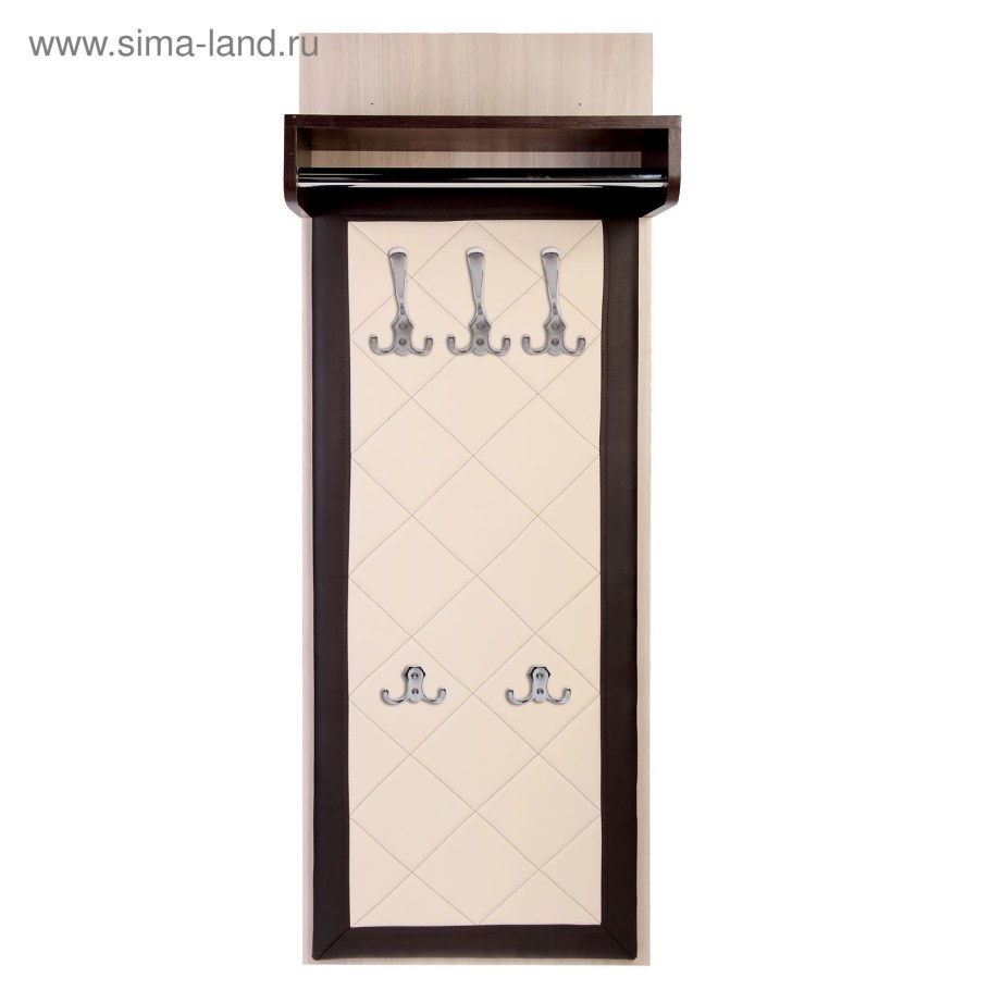 Вешалка в прихожую, вешалка настенная Ольга-лофт 6.1, 51х31х135 см