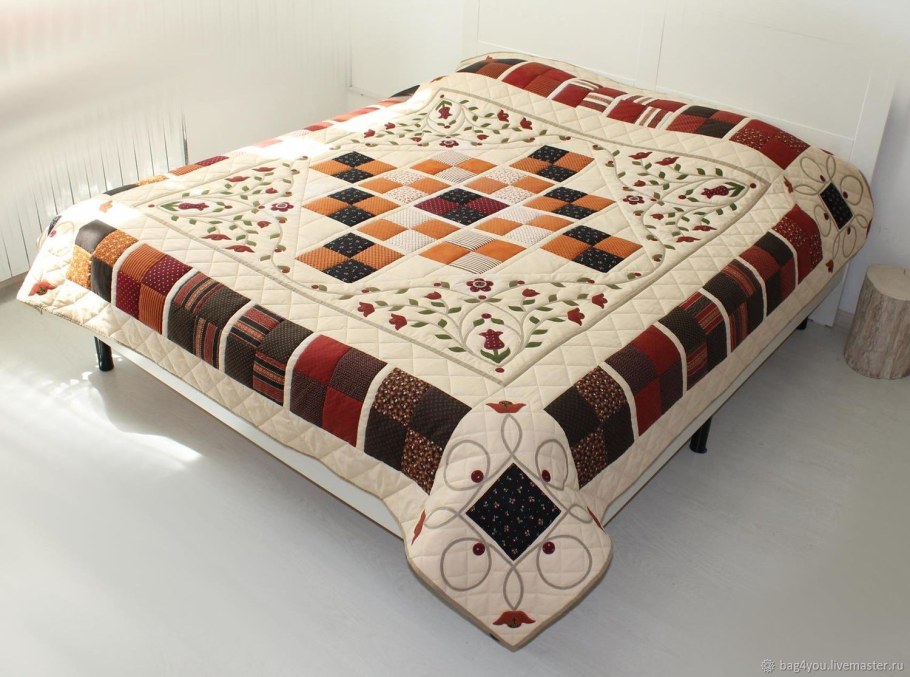 Плед в стиле пэчворк