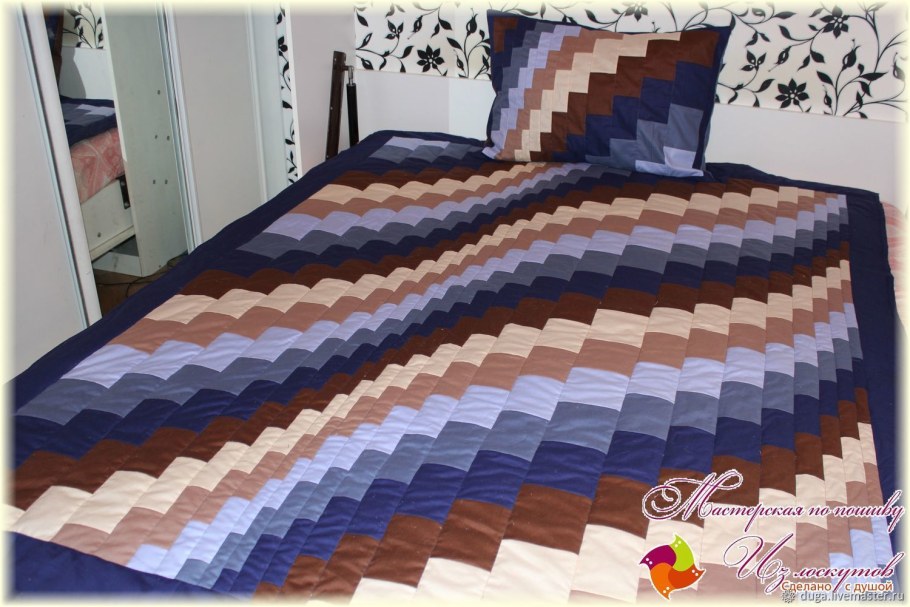 Лоскутный плед