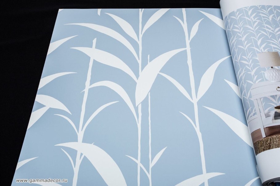 Обои paper & Ink Navy Grey and White bl70512