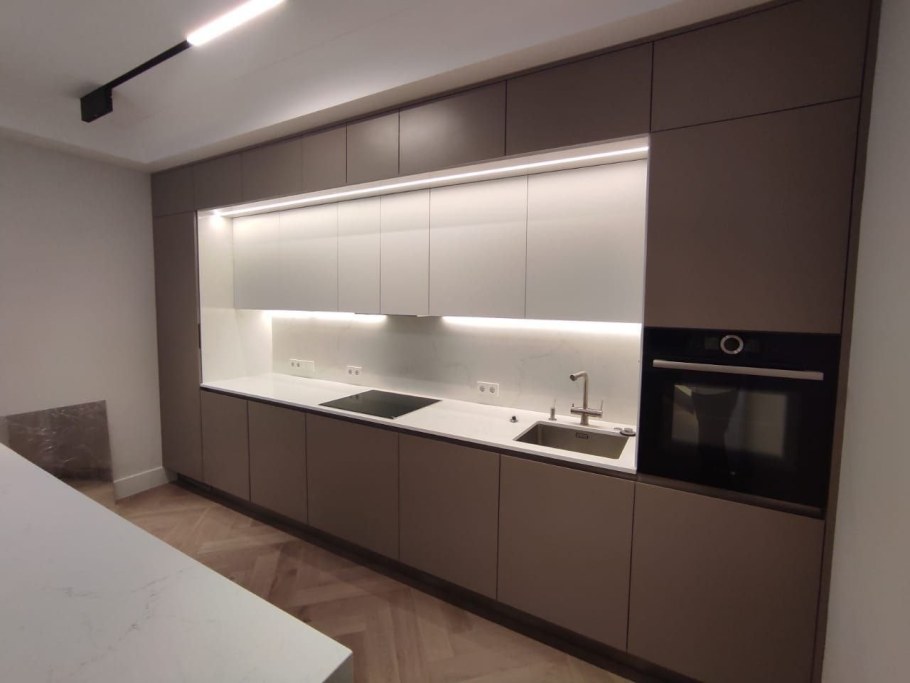 Кухня икеа Воксторп бежевая