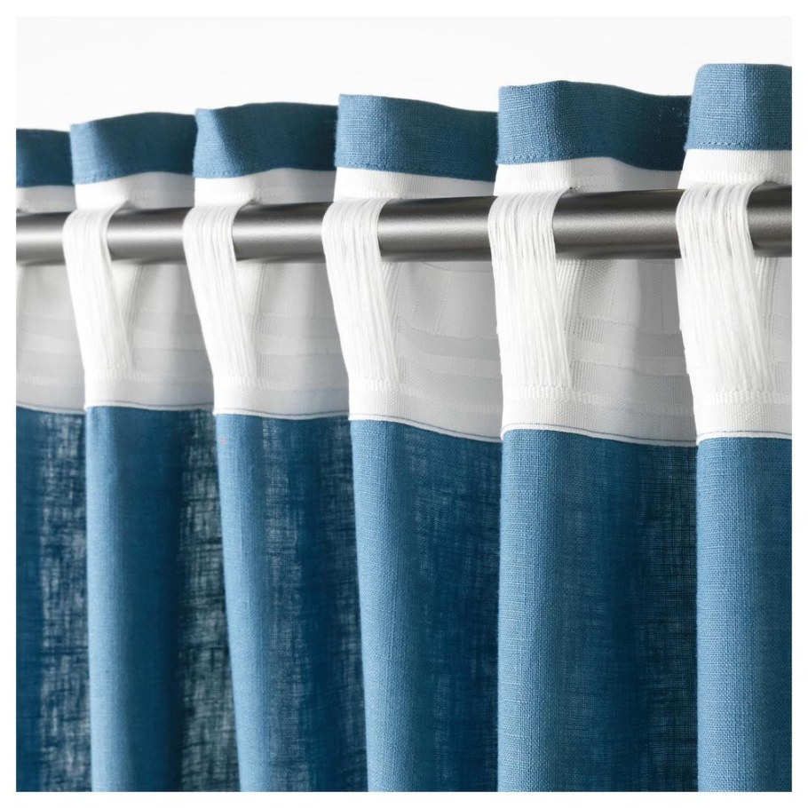 Шторы икеа Айна синие