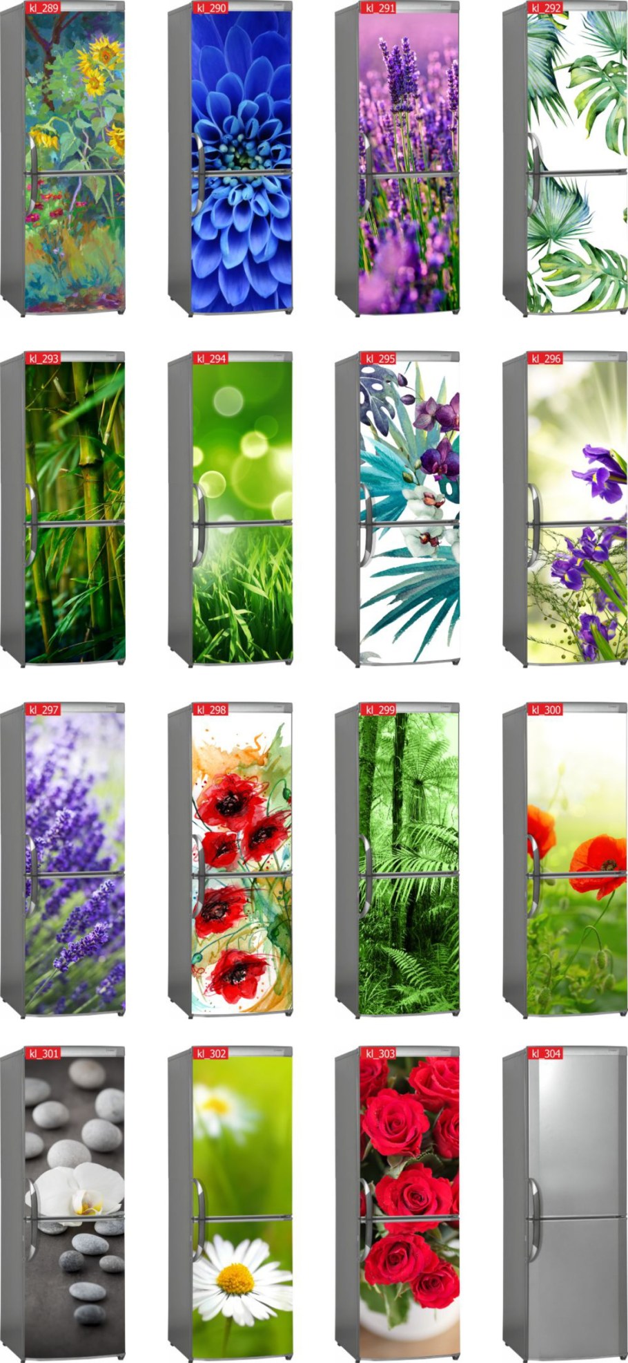 Виниловые наклейки на холодильник