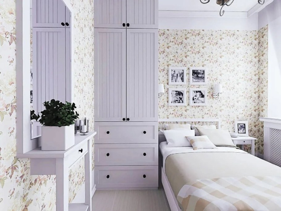 Обои в стиле Прованс для спальни