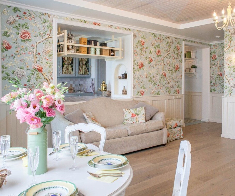 Интерьер Прованс гостиная