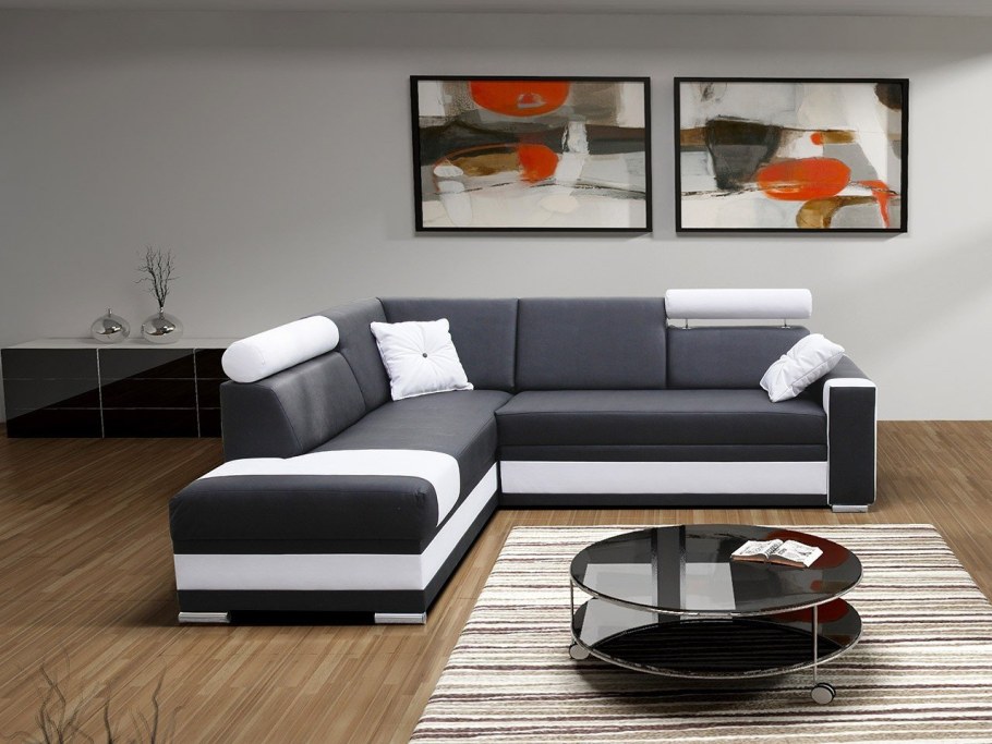 Диван с реклайнером и спальным местом