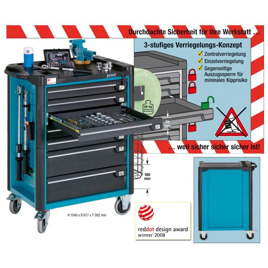 Hazet 166n, инструментальная тележка Assistent
