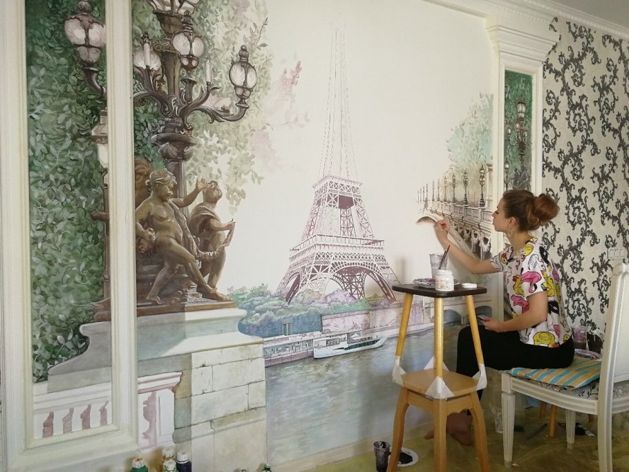 Роспись стен Париж